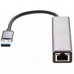 VCOM DH312A Переходник USB 3.0 -->RJ-45 1000Mbps+3 USB3.0, Aluminum Shell, 0.2м VCOM <DH312A>[4895182246843]