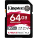 SecureDigital 64Gb Kingston SDHC HS-I Class U3 V90, чтение: 300Мб/с, запись: 260Мб/с <SDR2/64GB>