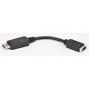 Gembird Переходник DisplayPort - HDMI  20M/19F, пакет черный [A-DPM-HDMIF-002]