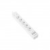 Harper Сетевой фильтр с USB зарядкой UCH-510 White (5 роз.,10м.,3 x USB 2.4A (max 3.4A), 4000W) {H00003207}