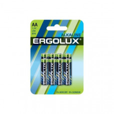 Ergolux Alkaline BL8 LR6  (LR6 BP8, батарейка,1.5В)(8шт.в уп-ке)