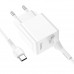 HOCO HC-66878 C98A/ Сетевое ЗУ + Кабель Type-C 1m/ QC 3.0/ 1 USB/ Выход: 5V_9V_12V, 18W/ White