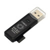 5bites Устройство ч/з карт памяти RE2-100BK USB2.0 Card reader / SD / TF / USB PLUG / BLACK
