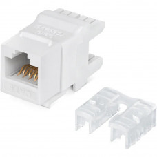 Rexant (02-0250) Модуль Keystone Jack RJ-45(8P8C), UTP неэкранированный, CAT 6, тип 180 градусов, белый PRO