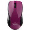 Gembird MUSW-320-P фиолетовый {Мышь беспроводная, 2 кнопки+колесо-кнопка, 1000 DPI, 2.4ГГц, батарейки в комплекте, блистер}