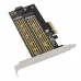 ORIENT C301E, Переходник PCI-Ex4->NGFF (M.2) M-key PCI-E SSD + SATA->NGFF (M.2) B-key SSD, тип 2230/2242/2260/2280/22110, SATA кабель и 2 планки крепления в комплекте (31129)