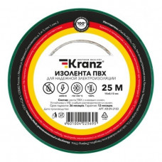 Rexant KR-09-2103 Изолента ПВХ 0,13х15 мм, 25 м, зеленая KRANZ