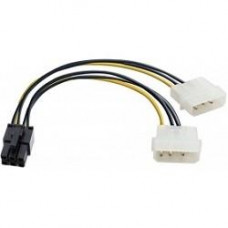 Exegate EX138937RUS Переходник питания PCI-Express 6pin (от 2х разъемов Molex (IDE) блока питания), 15см Exegate