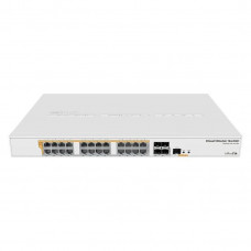 MikroTik CRS328-24P-4S+RM Коммутатор с поддержкой PoE, 802.3af/at, 4 SFP+, 24 x 1000Mbit