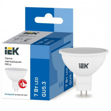 Iek LLE-MR16-5-230-65-GU5 Лампа светодиодная ECO MR16 софит 5Вт 230В 6500К GU5.3 IEK