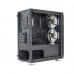 Exegate EX294383RUS Корпус Minitower ExeGate Mistery R3 (mATX, без БП, 2*USB+1*USB3.0, аудио, черный, 4 вент. 12см с RGB подсветкой, боковая панель - закаленное стекло)