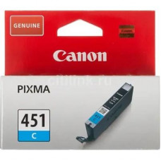 Canon CLI-451C 6524B001 Картридж  для PIXMA iP7240/MG6340/MG5440, Голубой, 332стр.