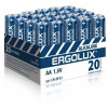 Ergolux.. LR6 Alkaline BP20 ( LR6 BP20, батарейка,1.5В) (20 шт. в уп-ке)