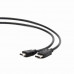 Cablexpert Кабель DisplayPort->HDMI, 5м, 20M/19M, черный, экран, пакет (CC-DP-HDMI-5M)