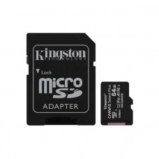 Micro SecureDigital 64Gb Kingston SDCS2/64GB {MicroSDHC Class 10 UHS-I, SD adapter}