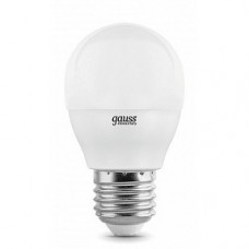 GAUSS 53226 Светодиодная лампа LED Elementary Шар 6W E27 450lm 4100K 1/10/100 0