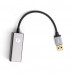 VCOM DU312M Кабель-переходник USB 3.0 (Am) --> LAN RJ-45 Ethernet 1000 Mbps, Aluminum Shell, VCOM <DU312M>[4895182256378]