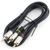 Кабель аудио Cablexpert CCAB-02-35M2RM-1.5MB. 3.5 джек(M)/2х RCA (M), черный, 1.5м, блистер