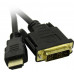 Exegate EX284894RUS Кабель HDMI-DVI ExeGate EX-CC-HDMIM-DVIM-3.0 (19M/19M, single link, 3м, позолоченные контакты)