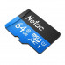 Micro SecureDigital 64GB Netac microSDXC Class10 Netac NT02P500STN-064G-S P500 w/o adapter