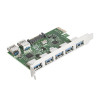 Exegate EX283717RUS Контроллер EXE-317 PCI-E 2.0, 5*USB3.0 ext + 2*USB3.0 int, разъем доп.питания (OEM)