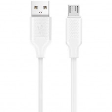 Harper USB A - Micro USB, BCH-321 White (Кабель (ПВХ) для зарядки и синхронизации, 2A, Быстрая зарядка)