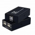 ORIENT VE01U4P, USB extender, удлинитель до 60 м по витой паре, USB хаб 4 порта, подключается 1 кабель UTP Cat5e/6, питание от внешнего БП (31252)