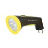 Ultraflash LED3804M  (фонарь аккум 220В, черный/желтый, 4 LED, SLA, пластик, коробка)