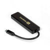 Exegate EX293986RUS USB-Хаб (концентратор) ExeGate DUB-4CP/1 (кабель-адаптер USB Type C --> 4xUSB3.0, Plug&Play, черный)