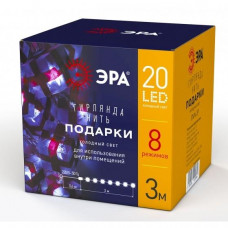 ЭРА Б0041895 ENIN-3P ЭРА Гирлянда LED Нить Подарки 3 м холодный свет, 220V, IP20