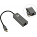VCOM DU320M Кабель-переходник USB 3.1 Type-C -->RJ-45 1000Mbps Ethernet, Aluminum Shell, 0.15м VCOM <DU320M>[4895182256361]