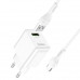 HOCO HC-66878 C98A/ Сетевое ЗУ + Кабель Type-C 1m/ QC 3.0/ 1 USB/ Выход: 5V_9V_12V, 18W/ White