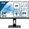 LCD AOC 23.8" 24P2C Black с поворотом экрана {IPS 1920x1080 75Hz 4ms 178/178 250cd HDMI DisplayPort1.2 4xUSB3.2 USB-C MM}