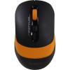 A-4Tech Мышь Fstyler FG10 черный/оранжевый оптическая (2000dpi) беспроводная USB [1147568]