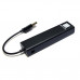 5bites Кабель-адаптер UA2-45-06BK USB2.0 сетевая карта / 3*USB2.0 / RJ45 100MB / BLACK