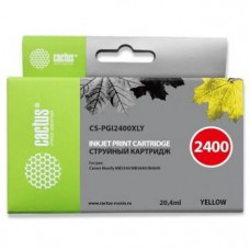 CACTUS PGI-2400XL Y Картридж струйный для Canon MB2050/MB2350/MB2040/MB2340, желтый (20.4мл)