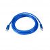 Патч-корд Bion [BPC-U5E101-3M-BL] U/UTP, Cat.5e, AWG 26 (7/0,16мм), CCA, многожильный, PVC, 3м, синий