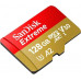 Micro SecureDigital 128GB SanDisk microSDXC Class 10 UHS-I A2 C10 V30 U3 Extreme 190MB/s [SDSQXAA-128G-GN6MN]