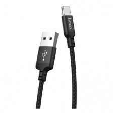 HOCO HC-62868 X14/ USB кабель Type-C/ 1m/ 2A/ Нейлон/ Black