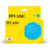 T2 PFI-102C Картридж струйный для Canon imagePROGRAF iPF-500/510/600/605/610/700/710/720, голубой