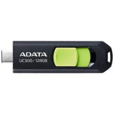 A-DATA Flash Drive 128GB (Type-C) A-Data UC300 USB3.2, черный и зеленый [acho-uc300-128g-rbk/gn]