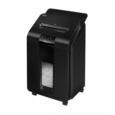 Fellowes Шредер AutoMax 100M FS-4629201 {(секр.P-4)/минирезка/100лист./23лтр./Уничт:скрепки, скобы, пл.карты,автореверс}