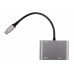 Aopen/Qust Кабель ACU4511 Адаптер USB Type-Cm-->VGA, HDMI 4k*30Hz, USB3.0, PD, Audio, iOpen (Aopen/Qust)<ACU4511>[4895182217928]
