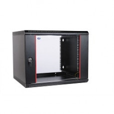 ЦМО Шкаф телекоммуникационный настенный разборный 9U (600х520) дверь стекло, цвет черный (ШРН-Э-9.500-9005)
