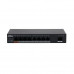 DAHUA DH-PFS3009-8ET1GT-96 9-портовый неуправляемый коммутатор с РоЕ, 8xRJ45 100Mb PoE, 1xRJ45 1Gb uplink, суммарно 96Вт, коммутация 3.6 Гбит/с, MAC-таблица 2К, металл