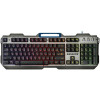 Гарнизон Клавиатура игровая GK-350L, USB, черный, RGB-подсветка и подставка под запястья, 104 клавиши, кабель 1.5 м