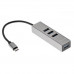 Telecom Переходник USB 3.1 Type-C -->4 USB3.0, Aluminum Shell, 0.2м Telecom <TA310C>(7958820049095)