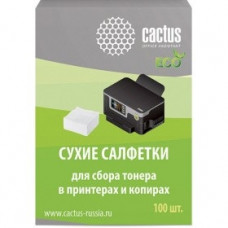 CACTUS Салфетки CS-P2003E для сбора тонера 100шт сухих