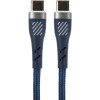 PERFEO Кабель USB C вилка - C вилка, 60W, синий, длина 1 м., POWER (C1103)