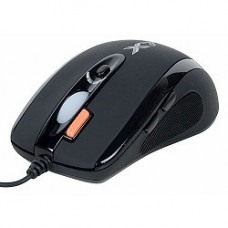 A-4Tech Мышь X(7)-710BK (черный) USB, 2000dpi, встр. память 16Кб, 1000ГЦ, 7 кнопок. [94397]